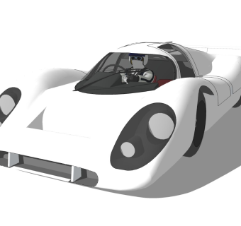 超精细汽车模型 保时捷 Porsche 917 Langheck 3DW3_SU2015